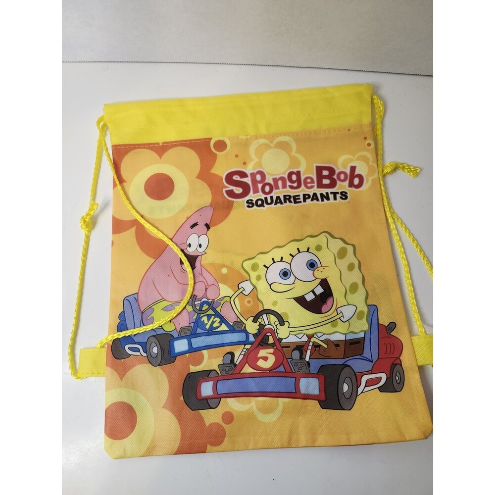 Lot Of 4 Nickelodeon Spongebob Lightweight Cinch DrawString Backpacks